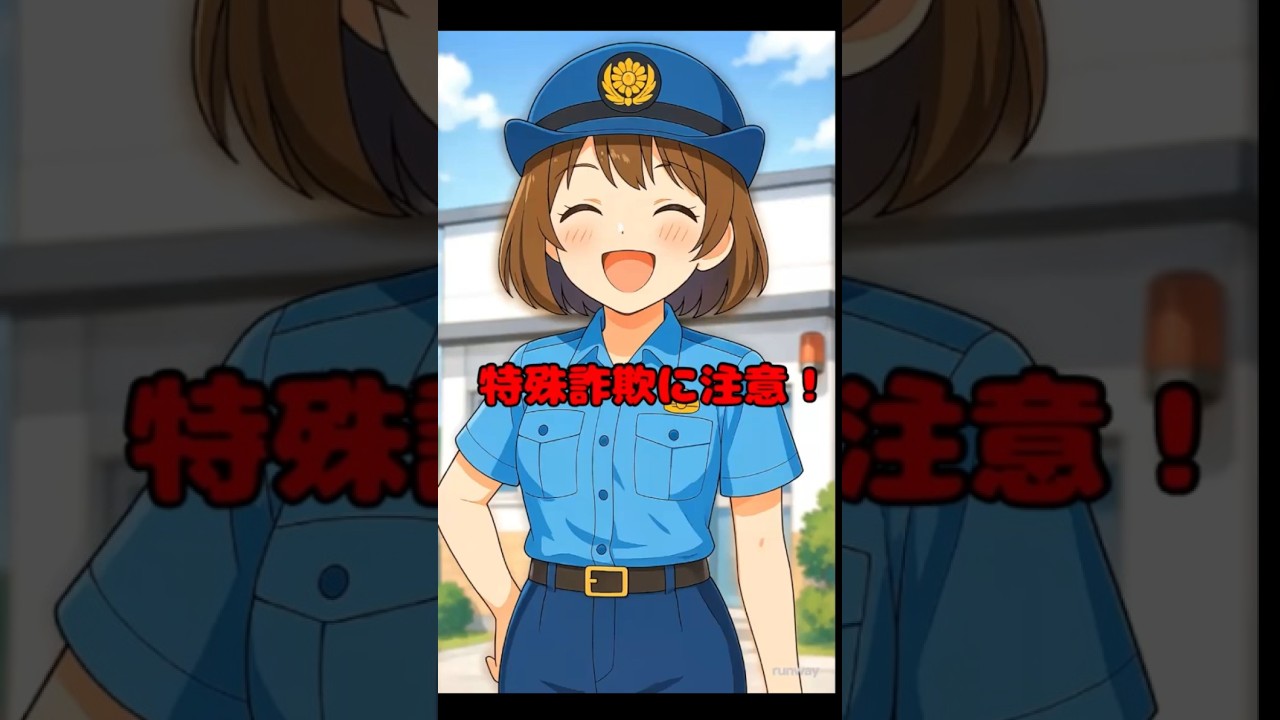 特殊詐欺に注意！ #vtuber #アニメ #警察官 #埼玉