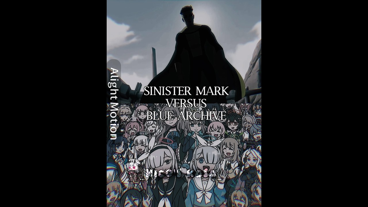 SINISTER MARK VS BLUE ARCHIVE #anime #edit  #invincible  #wisedit  #bluearchive #強さ比べ