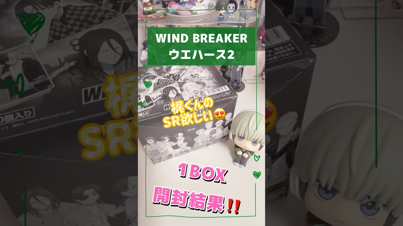 【WIND BREAKER】 SRの封入率厳しめ⁉️⁉️ ウィンブレウエハース2✨️1BOX開封結果‼️ #windbreaker #ウィンブレ #食玩 #ウエハース #開封結果 #shorts