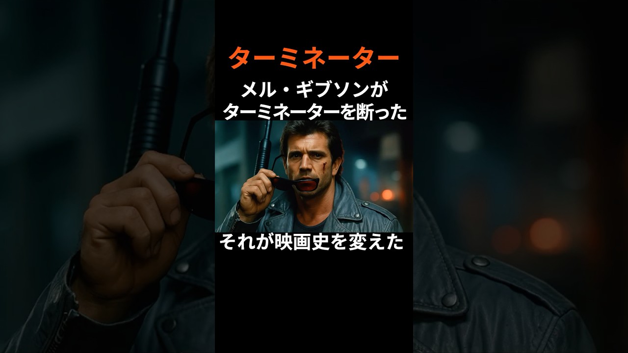『ターミネーター』メル・ギブソンがT-800を断った理由とは？シュワちゃん誕生の裏側 #film #movie #映画 #雑学 #shorts #トリビア