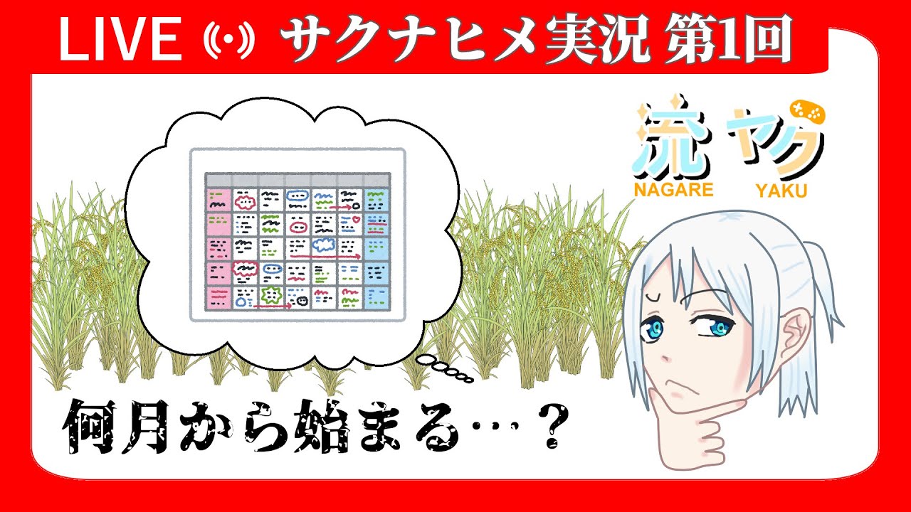 【ゲーム実況】ガチ農家によるガチ水稲栽培勝負！サクナヒメ第一回【 #vtuver / #流ヤク  】