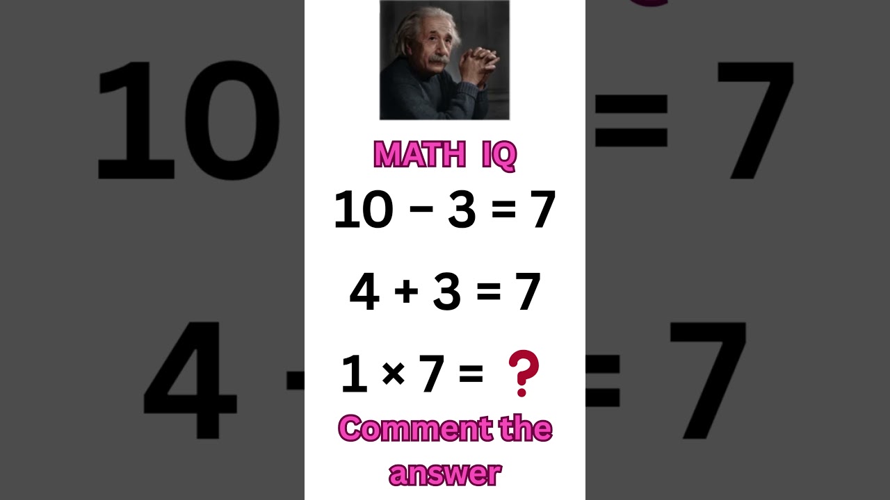 🎓 This Math Test Is for Geniuses Only! #maths #brainteasers #quizgames #mathematics #alberteinstein