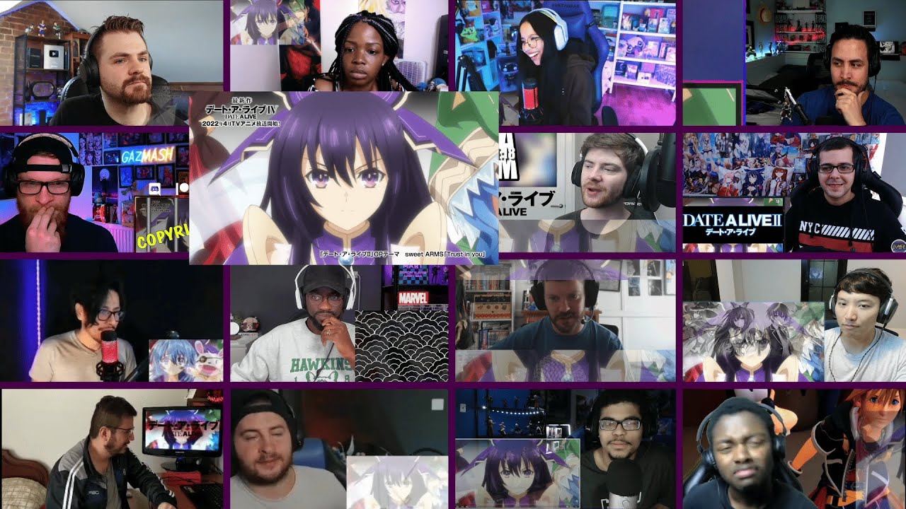 DATE A LIVE OPENING 2 REACTION MASHUP 「Trust in you」『デート・ア・ライブⅡ』