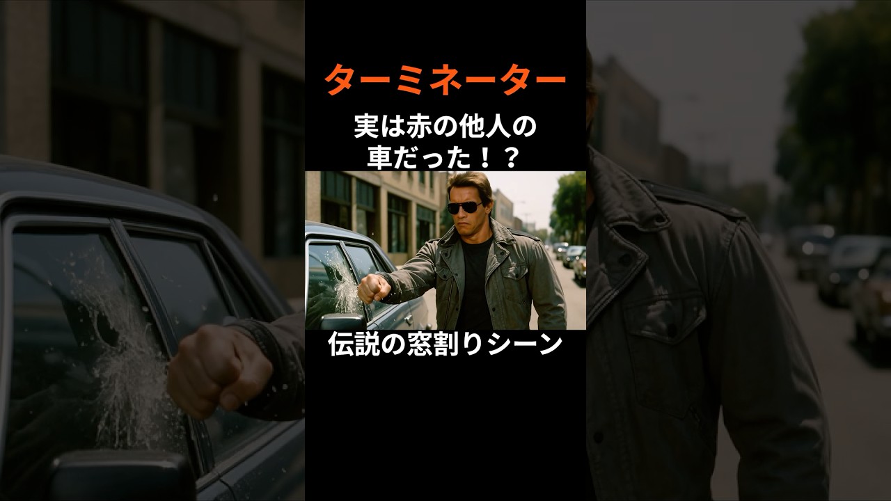 『ターミネーター』伝説の窓割りシーン、実は赤の他人の車だった！？ #film #movie #映画 #トリビア #雑学 #shorts