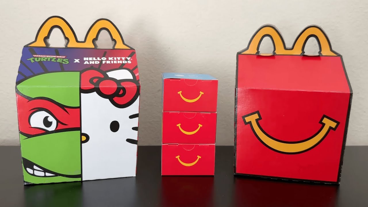新登場の「ニンジャ・タートルズ×ハローキティ」ハッピーセットのおもちゃを開封！（米国版）