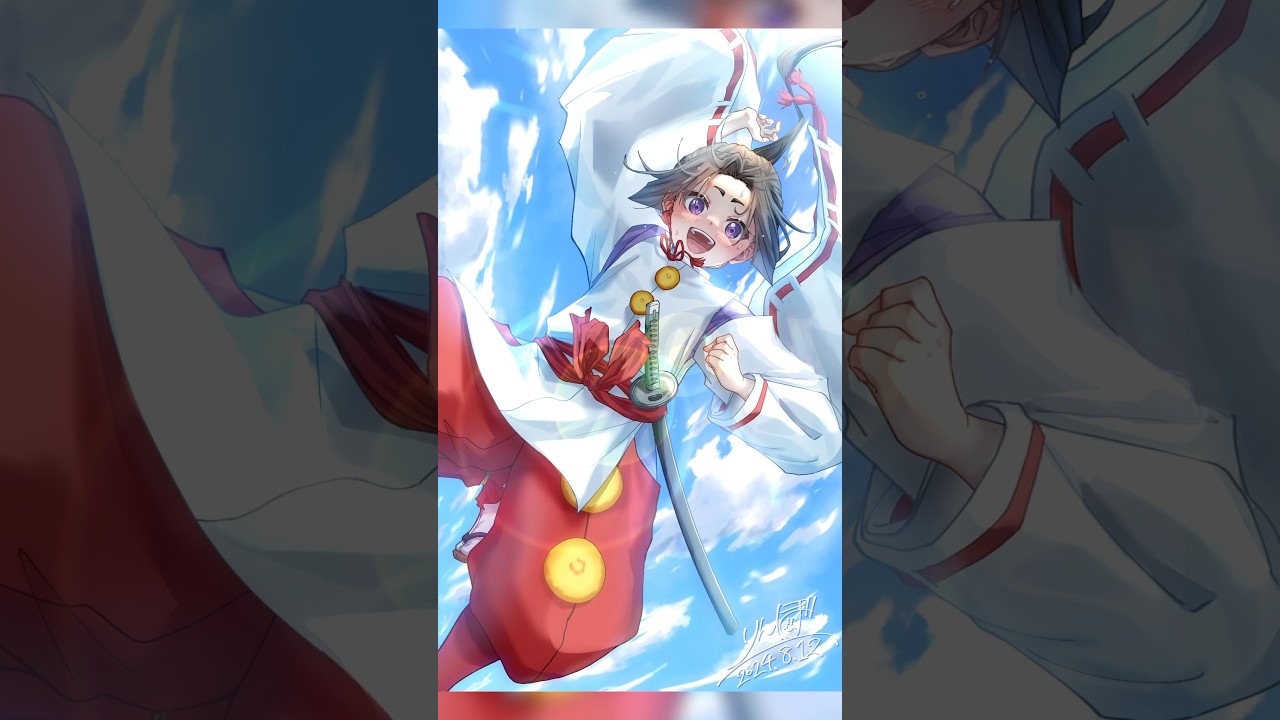 【逃げ上手の若君】時行描いた #逃げ上手の若君 #イラストメイキング