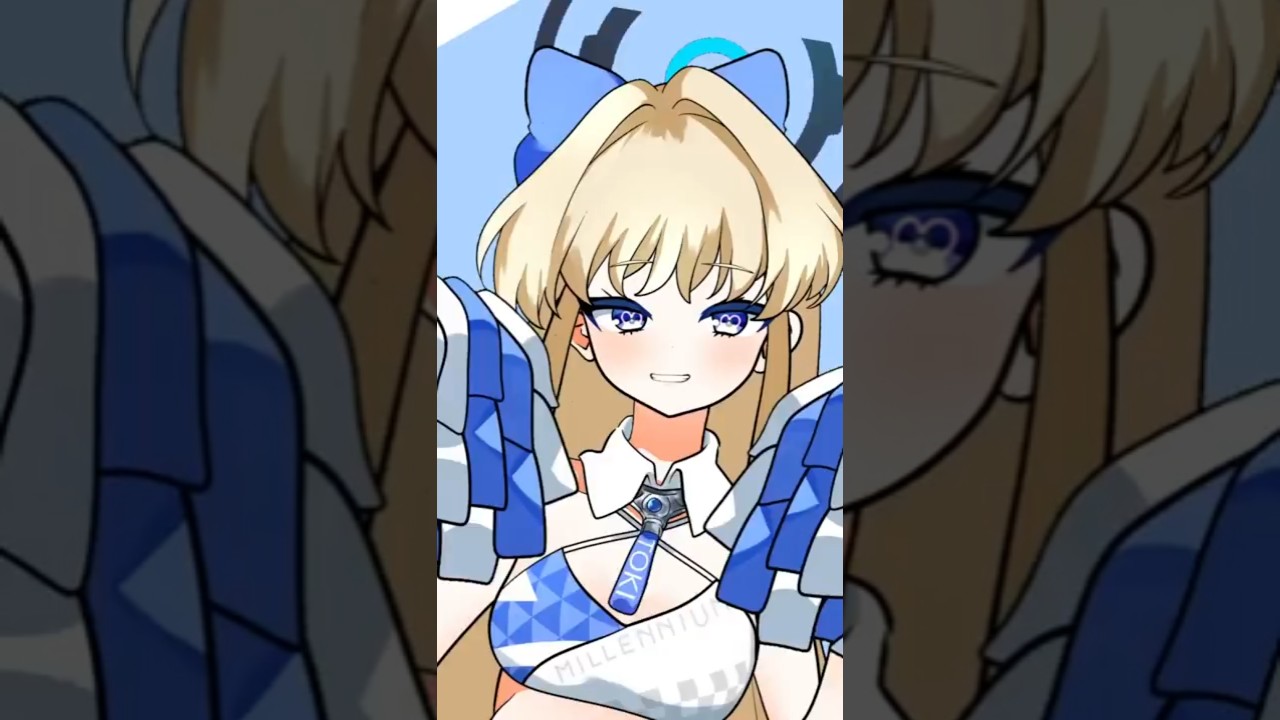 飛鳥馬トキでがんばれがんばれ先輩(先生)　#ブルアカ #ブルーアーカイブ #animation #イラスト