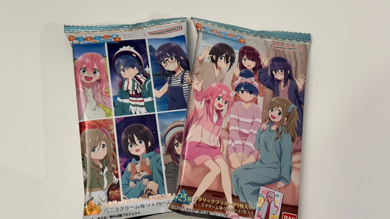 ゆるキャン△ season3 ウエハース 1BOX開封/유루캠프 시즌3 웨하스 1박스 개봉