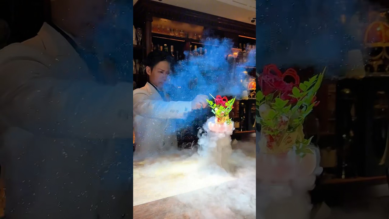世界が注目する方のバーテンダーの多彩な技がすごかった！麻布十番にあるセンティフォリアの駒井 優三さんのパフォーマンスがすごい！一杯4,000円も納得！満足感がすごい #japanesefood