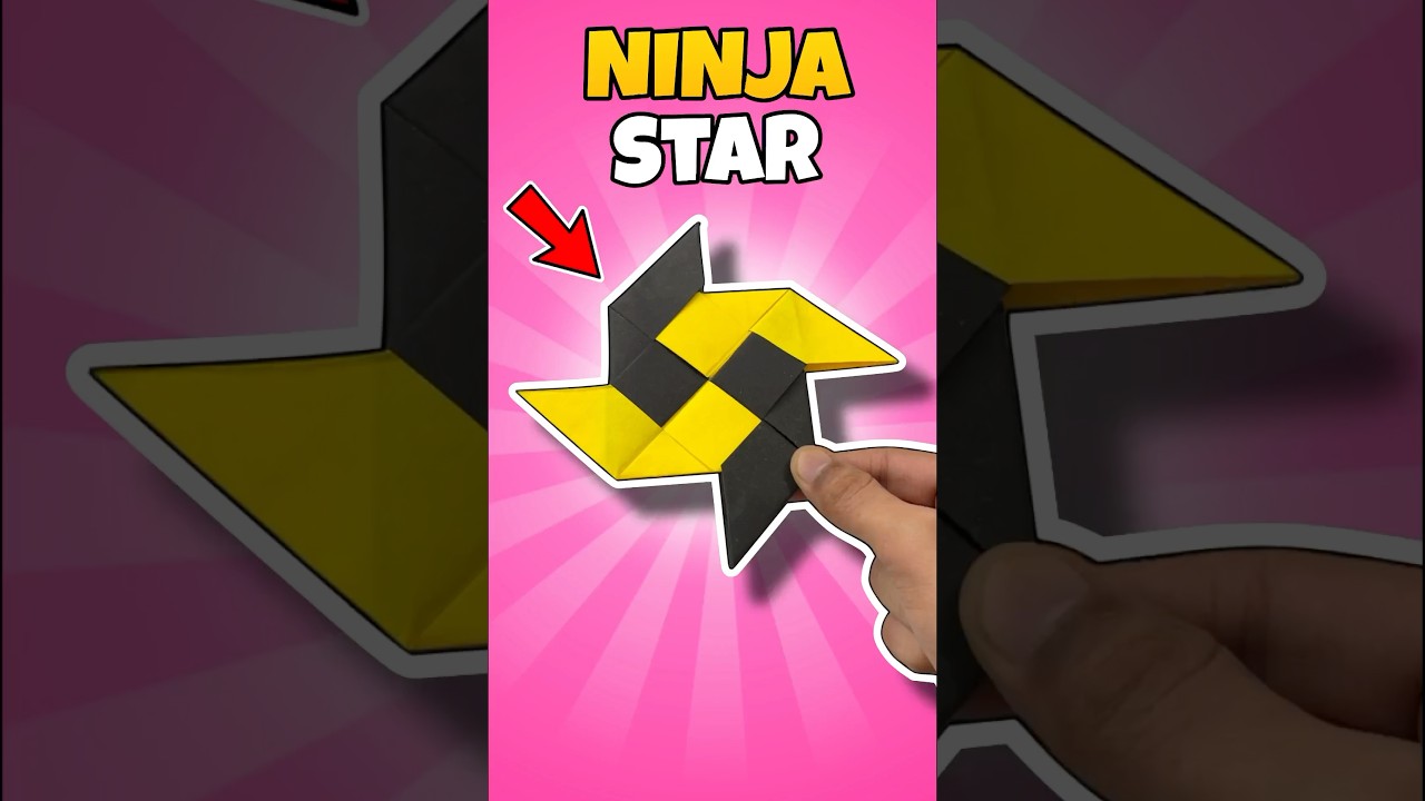 How to Make Easiest Paper Shuriken | Ninja Star