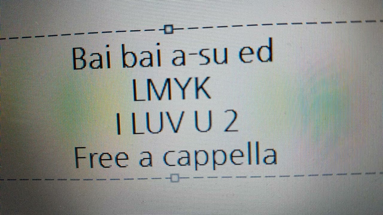ばいばい、アース ED - I LUV U 2 - LMYK Free a cappella フリーアカペラ