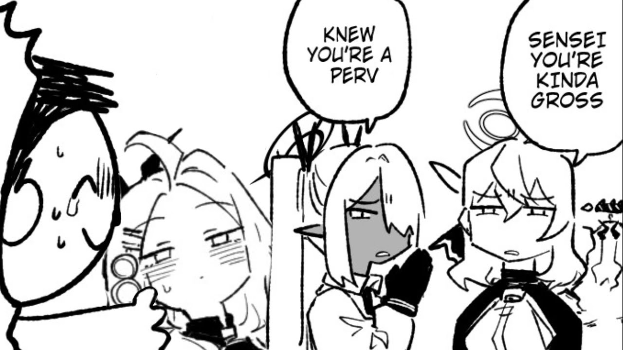 Sensei sees halo - Blue Archive