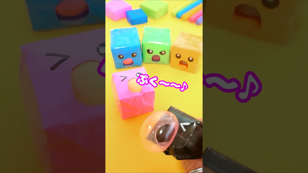 これ楽しい🤣折り紙でフィジットおもちゃ💙#折り紙  #スクイーズ#簡単折り紙