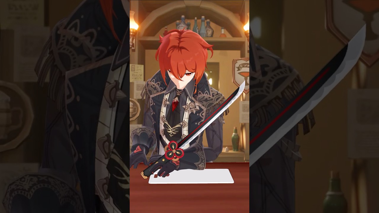 【神業】天理が注目するバーテンダーによる圧巻のパフォーマンス #genshinimpact #ディルック#ガイア #パイモン