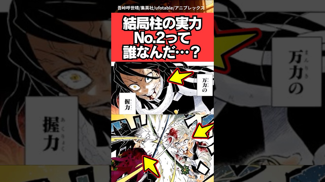 結局柱の実力No.2って誰なんだ…？【鬼滅の刃 無限城編】【反応集】