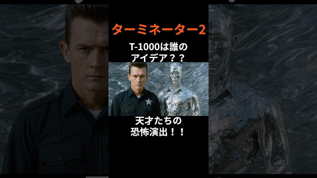『ターミネーター2』T-1000の正体は誰のアイデア!? 恐怖演出の裏側を暴く！#film #映画 #movie #雑学 #トリビア #shorts