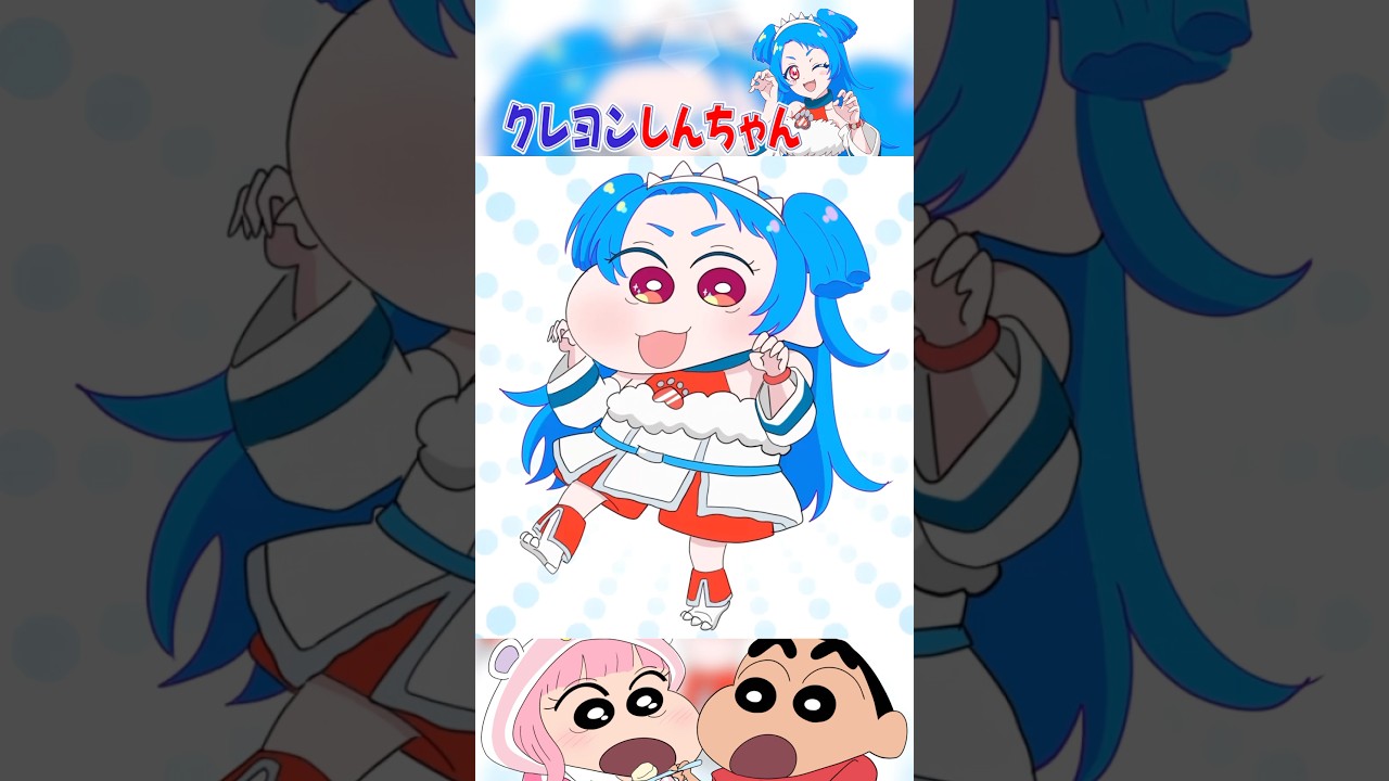 【ひみつのアイプリ】八王子ビビちゃんがクレヨンしんちゃんに登場!?コラボ風イラスト描いてみたら可愛すぎたww