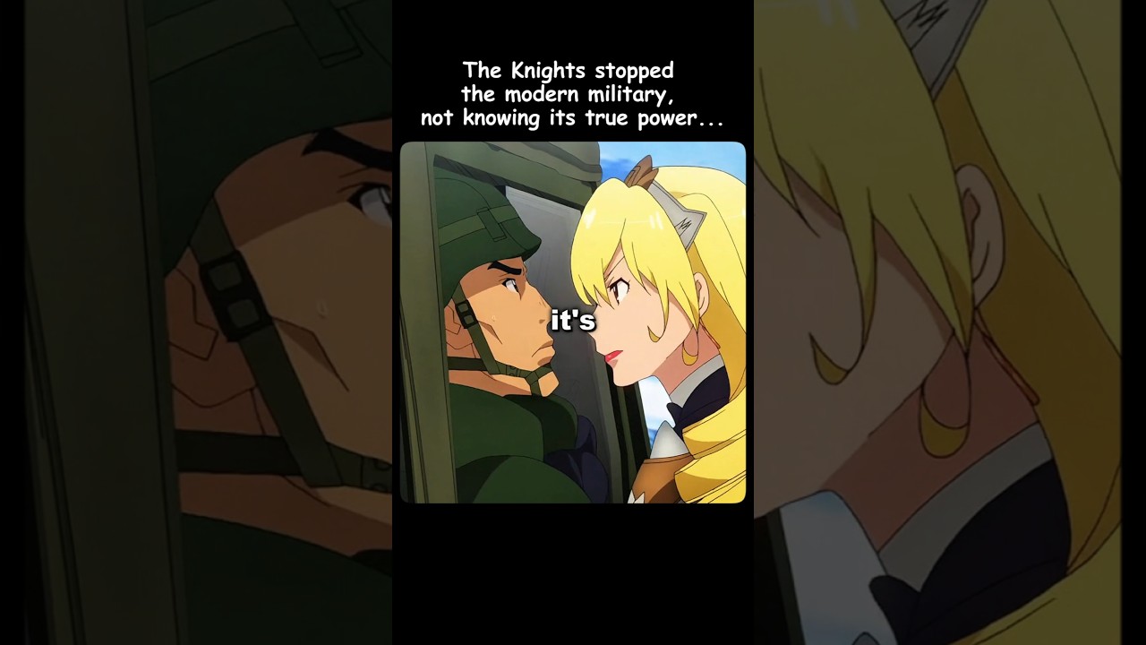 The Knights stopped the modern military☠️ #anime #shorts
