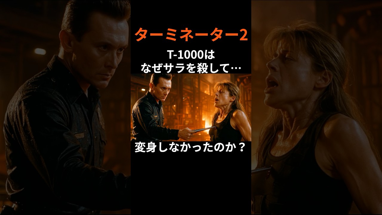 『ターミネーター2』T-1000はなぜサラ・コナーを殺して変身しなかったのか？驚きの理由 #film #movie #映画 #トリビア #雑学 #shorts