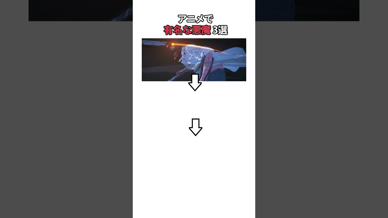 アニメで有名な悪魔キャラ3選  #shorts #ガンダム  #黒執事 #チェンソーマン