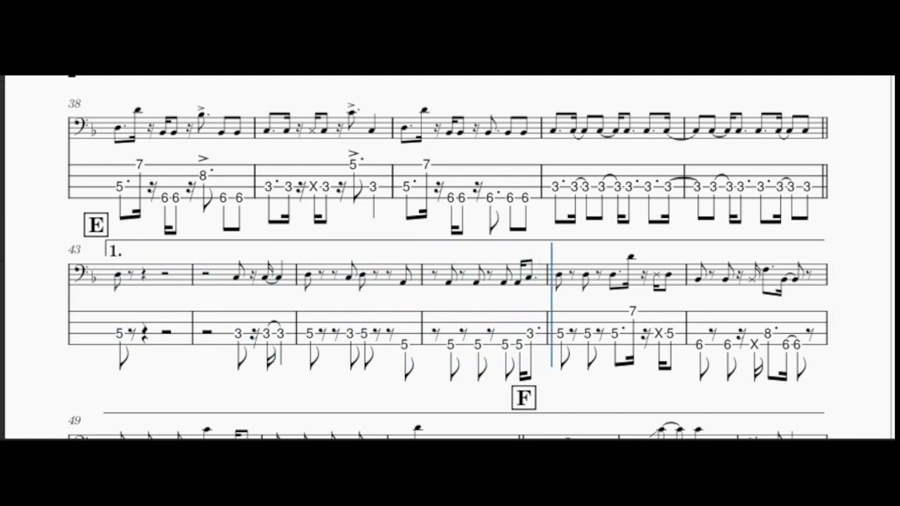 【ベースTAB譜(Full)】カラフルムーンライト/橘ののか