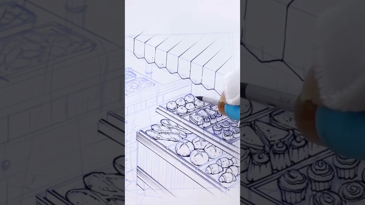 プロアシが描くアナログ背景【japanese manga  background art】p.100#鑑定スキルで成り上がる