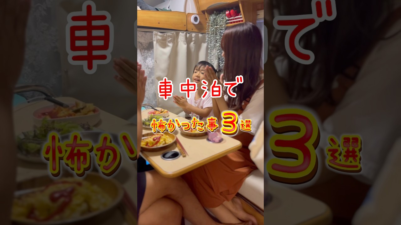 【車中泊で怖かった事3選】#キャンピングカー#中古キャンピングカー#バンライフ#ハイエース#diy#日本一周#旅#旅行#車中泊#車中泊旅#車中泊女子#short#shorts