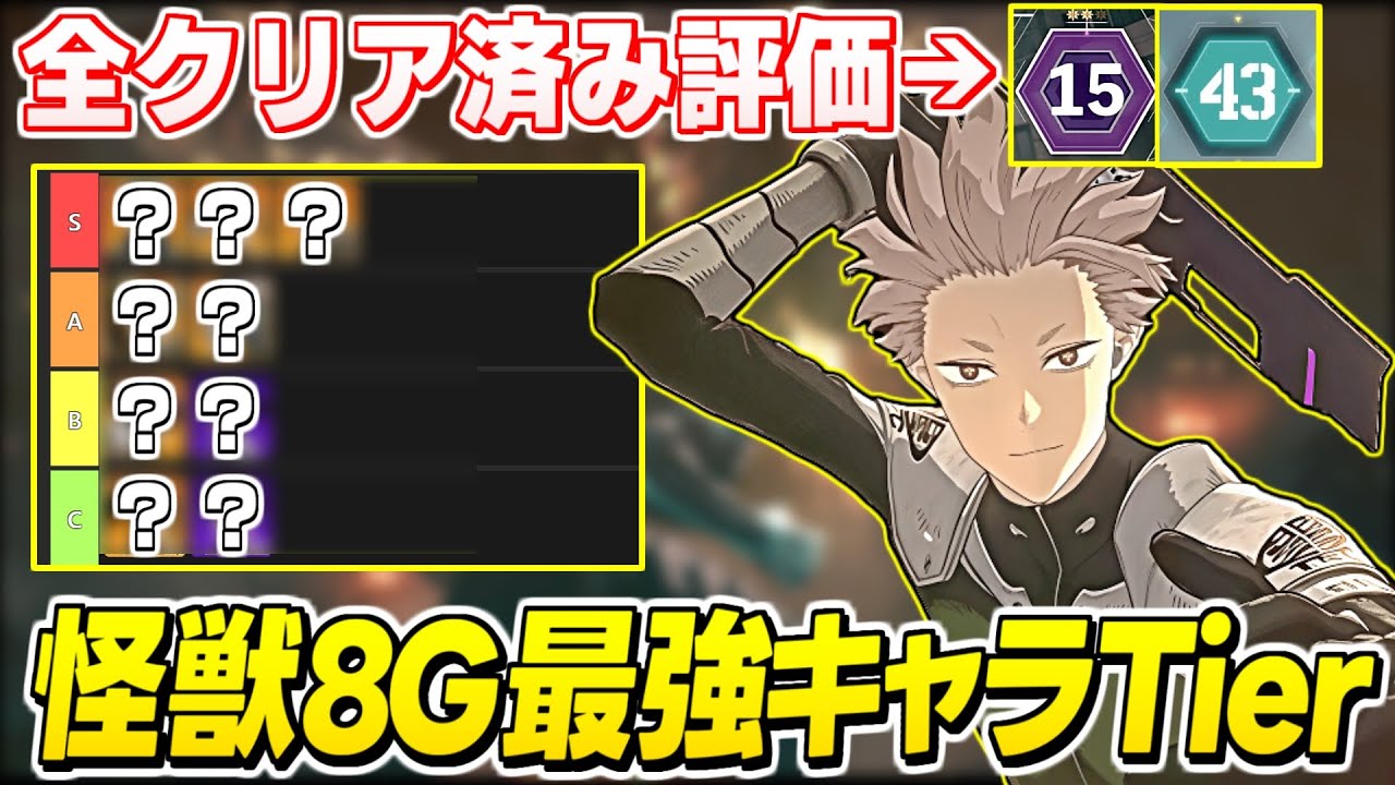 【怪獣8号】全クリア勢が評価する！怪獣8号 THE GAME の最強&リセマラキャラランキングを理由と共に徹底解説/新規・初心者向け【怪獣8号 THE GAME】