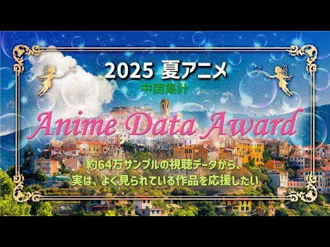 【音質補正版】【Anime Data Award】 2025年 夏アニメ 約64万サンプルのデータによる人気作品ランキング！