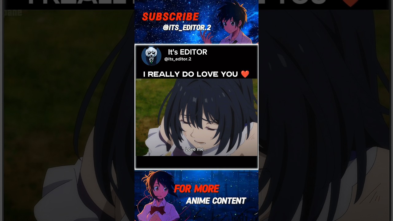 I Really Do Love You ❤️ #anime #animeshorts #animeedit #shortsfeed