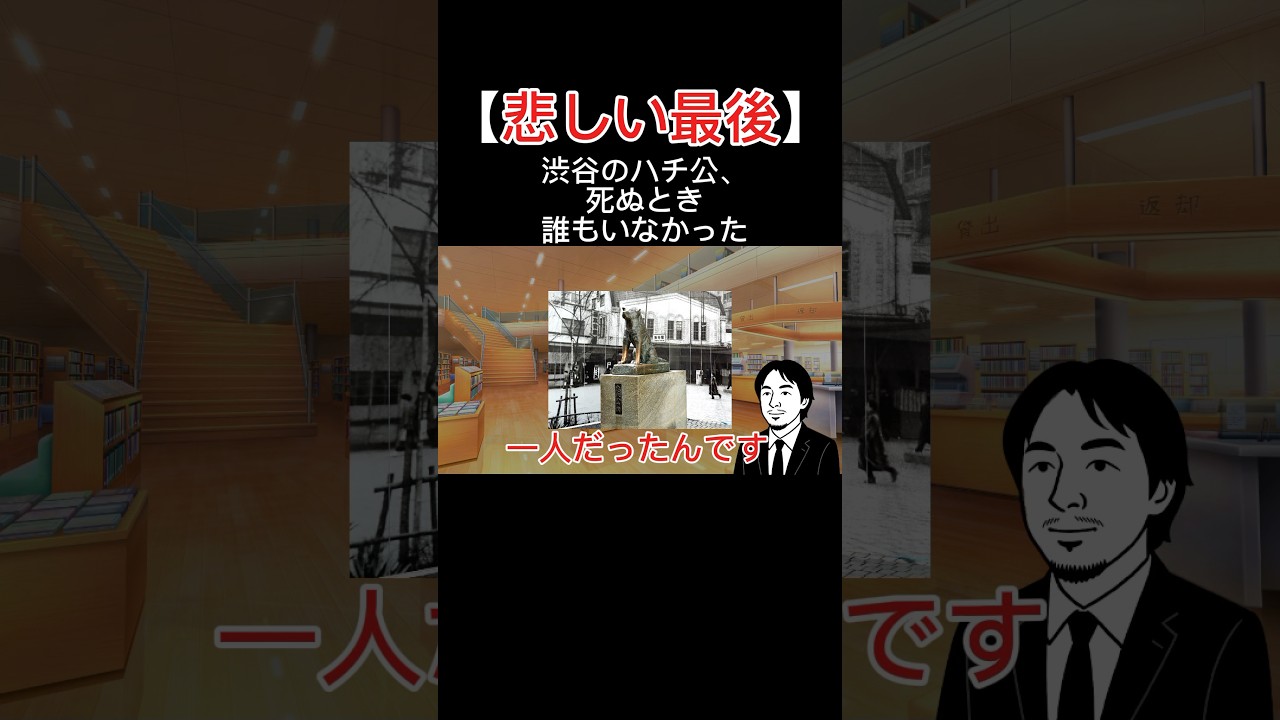 悲しい忠犬ハチ公の最後。。ひろゆきが解説