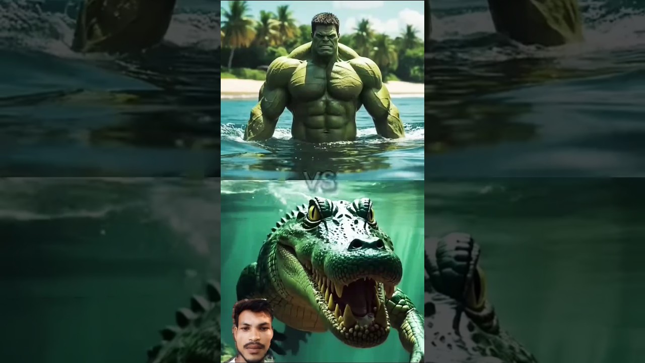 Hulk vs Megalodon vs Mosasaurus vs Leviathan (Blue Whale, Ocra, Shark, Crocodile, Bulgar, Dolphin)