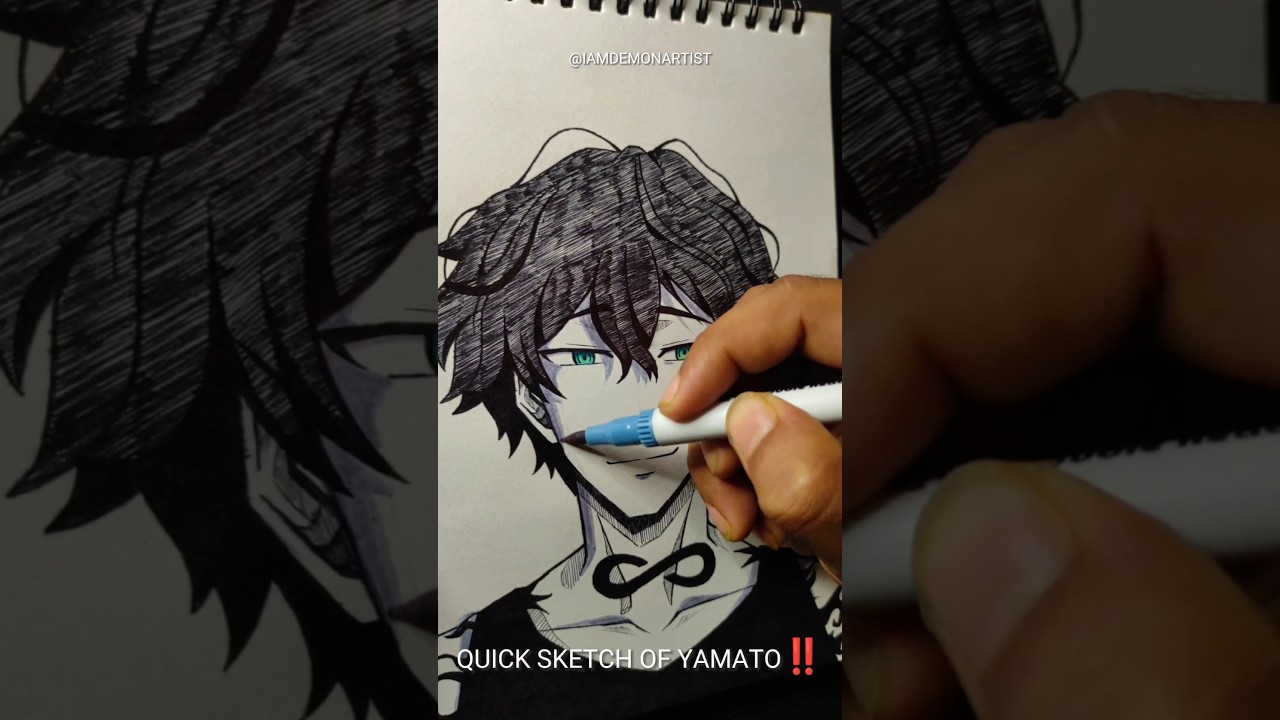 Drawing Endo Yamato from Wind Breaker‼️#anime #art #edit #windbreaker #shorts