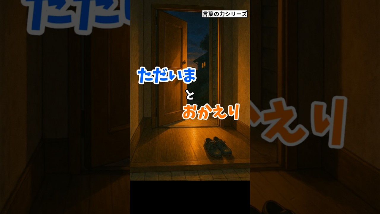 【言葉の力】「ただいま」と「おかえり」が響く家｜心のアルバム