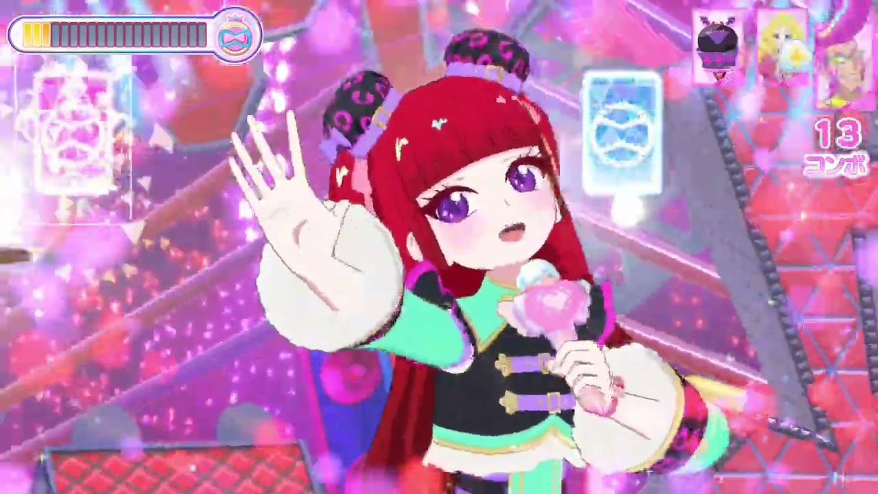 【ひみつのアイプリ】第3回アイプリコンテスト　ファイナル　わいるど☆すたー　おにむず　パーフェクトフルコンボ　バズリウムチェンジ失敗版　敗北演出あり　ぽし☆&られあちゃん