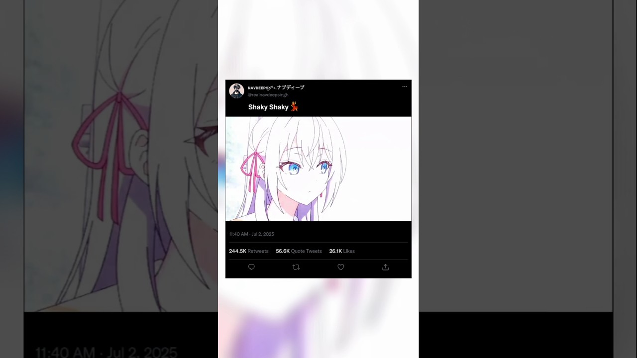 𝗦𝗵𝗮𝗸𝘆 𝗦𝗵𝗮𝗸𝘆💃 | Anime Edit 🔥 | The girl downstairs HD WhatsApp Status | #anime