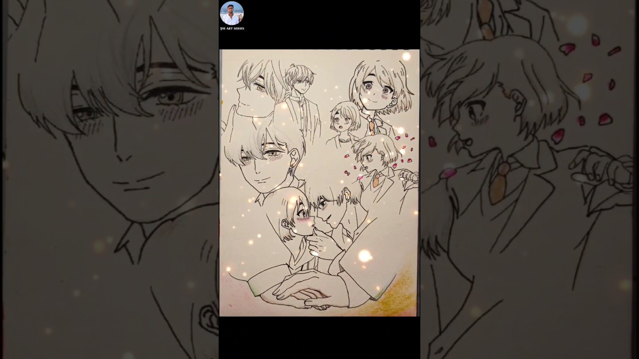 "A Condition called Love❤ " story art #shorts #anime #drawing