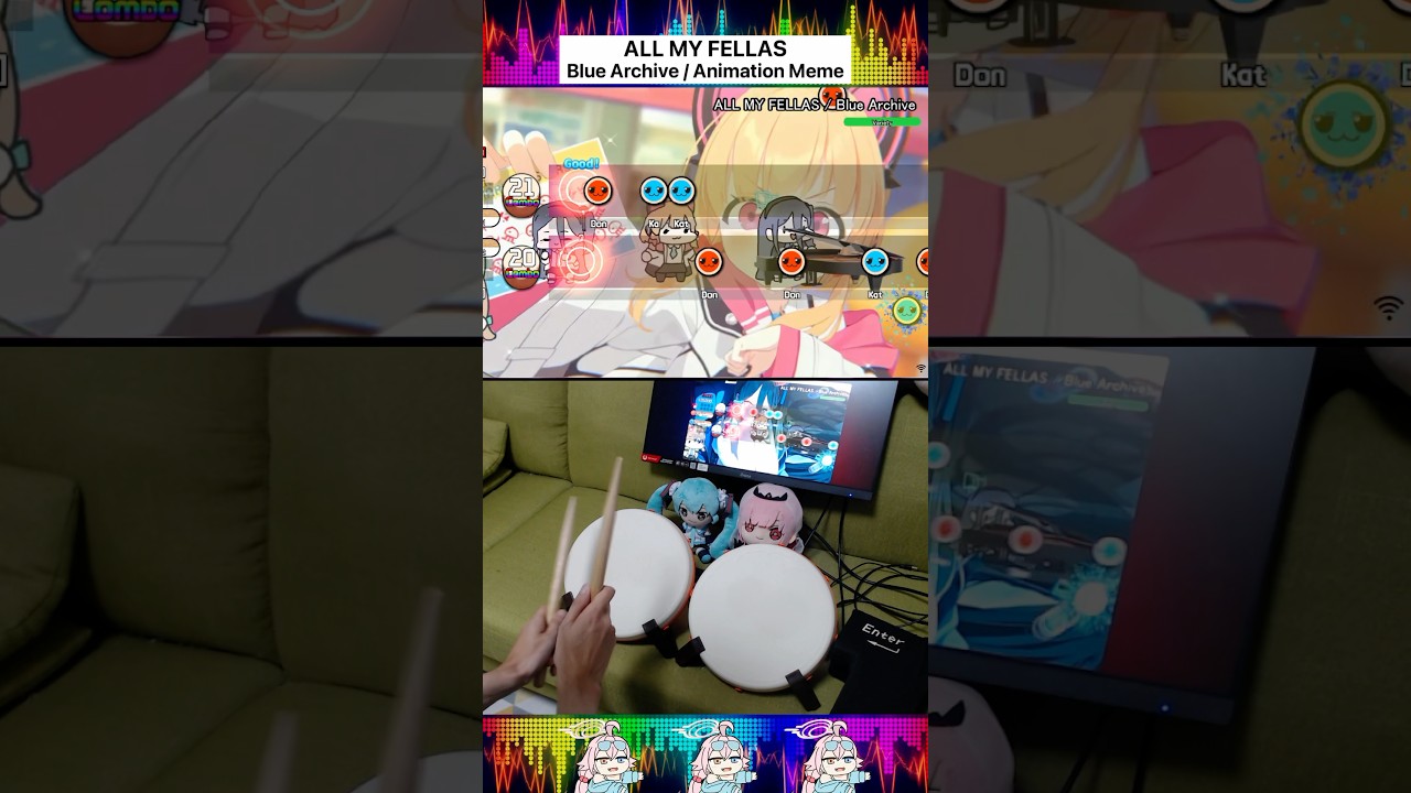 ALL MY FELLAS (Blue Archive) - Animation Meme [Osu] 🥁