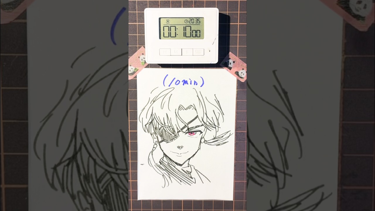 【WIND BREAKER】蘇枋隼人を10秒、1分、10分で描く🎨 #howtodraw #art #drawing #windbreaker #hayato #hayatosuo