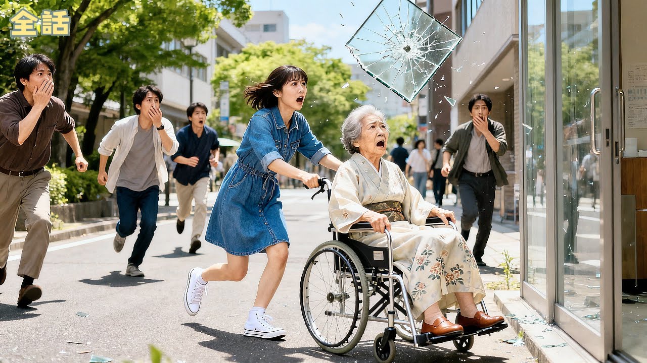 ガラス窓が落ちてきた！貧しい少女が障害のあるおばあさんを救う！なんと、おばあさんの社長の息子がすぐに彼女と結婚した！