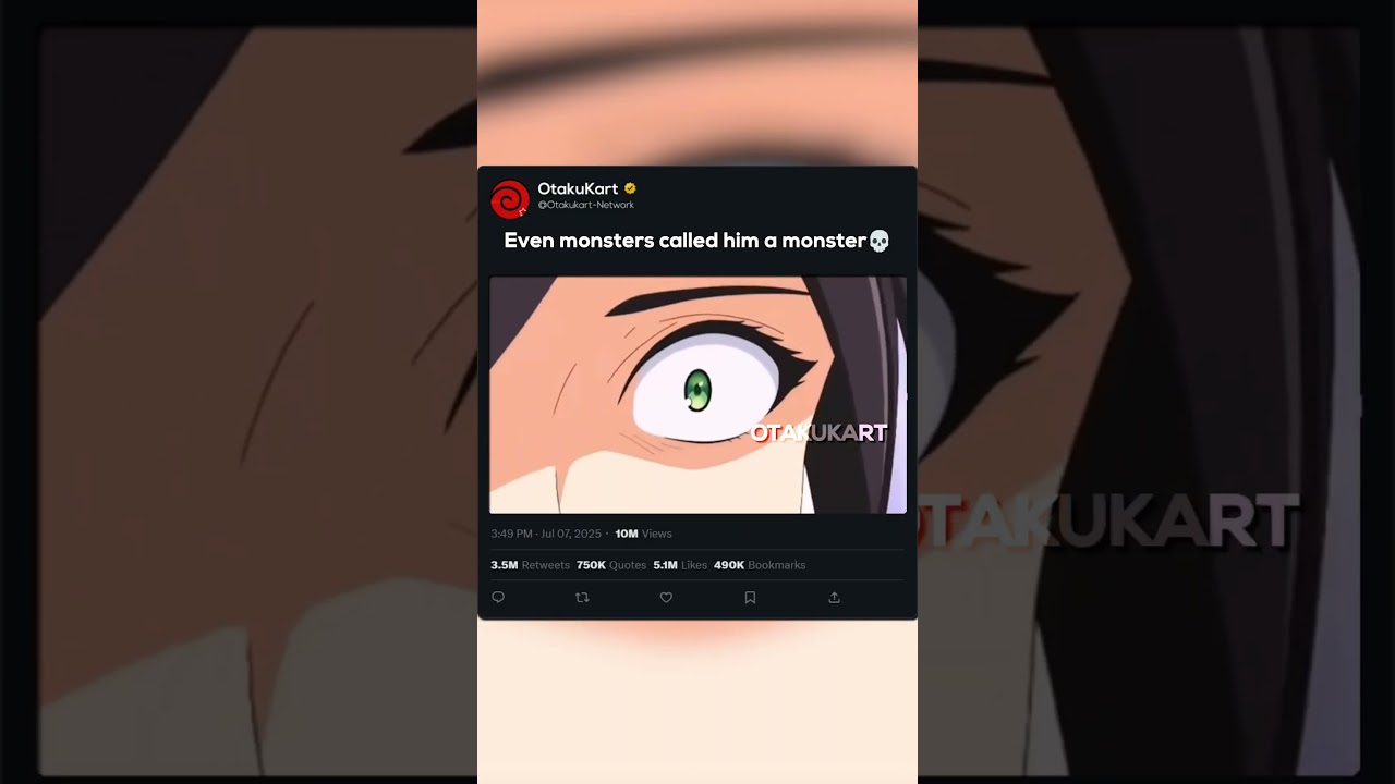 Even monsters called him a monster 💀 #anime #animeshorts #animememes #animeedits #shorts