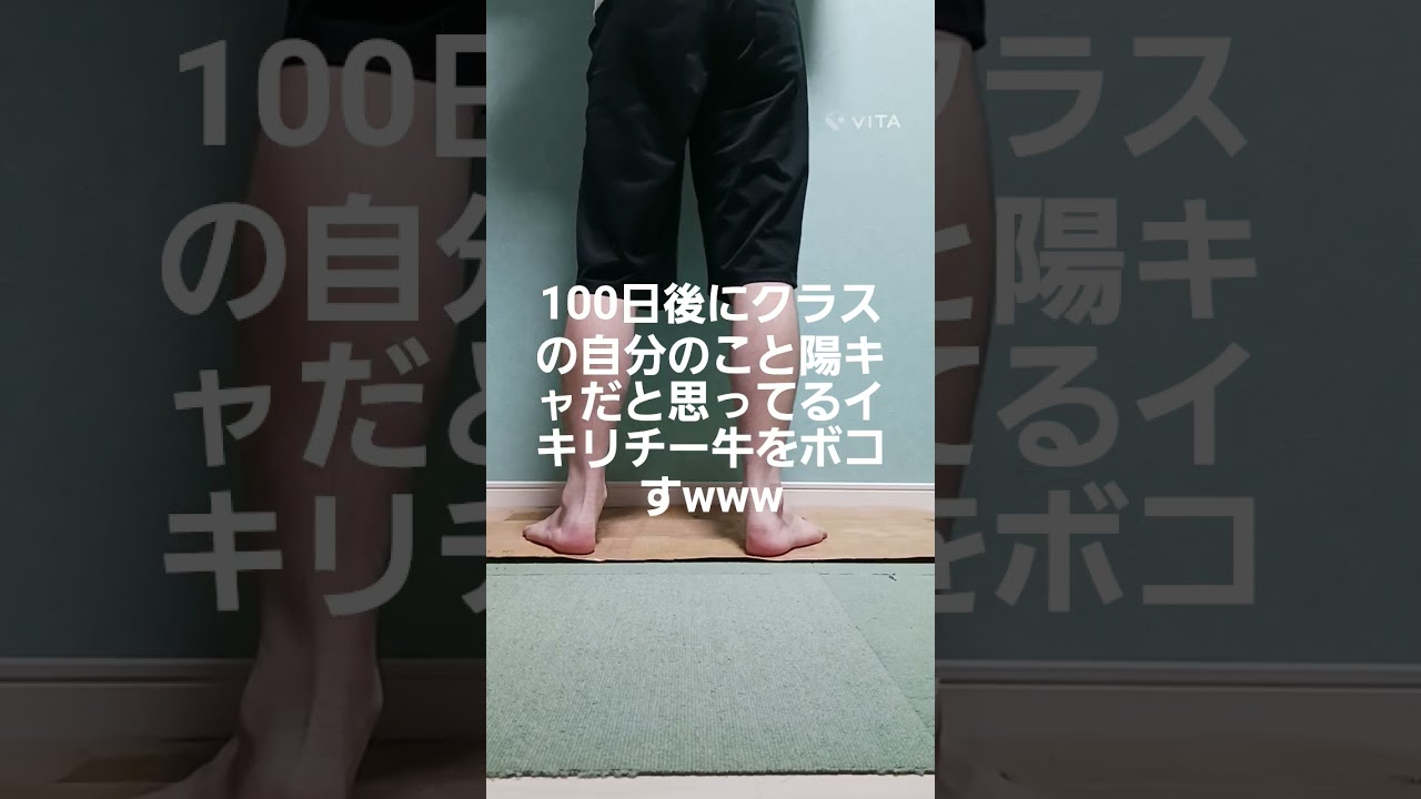 今日はかかと上げをしました#独学#格闘技 #中学生#喧嘩#shorts #vita