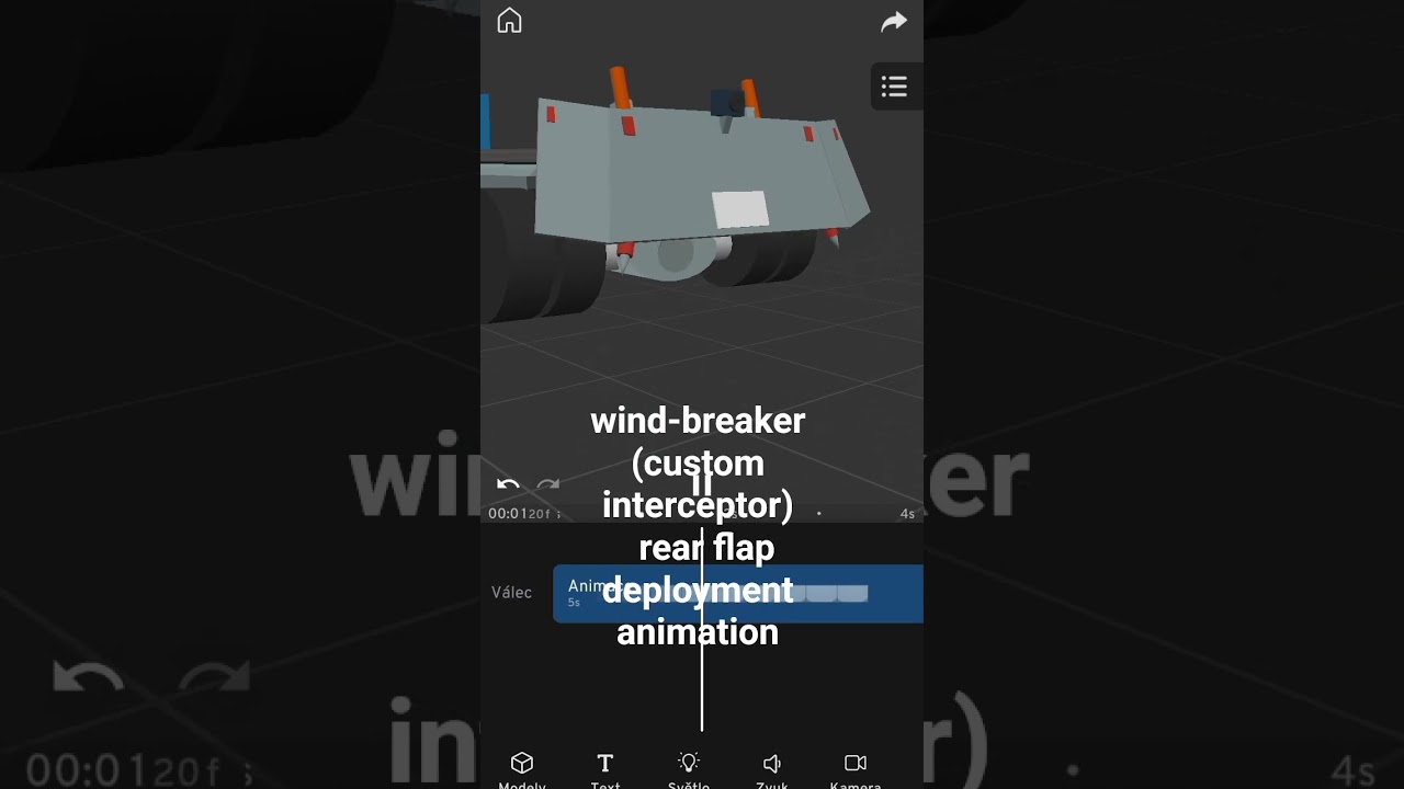 wind-breaker rear flap deployment animation #twisted #automobile #helpmemakethismakesense #prisma3d