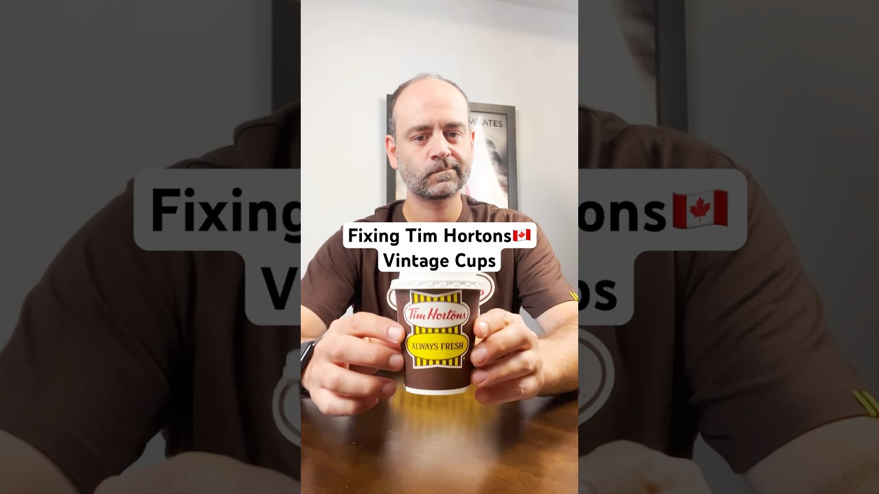 ティムホートンズのヴィンテージカップの修理