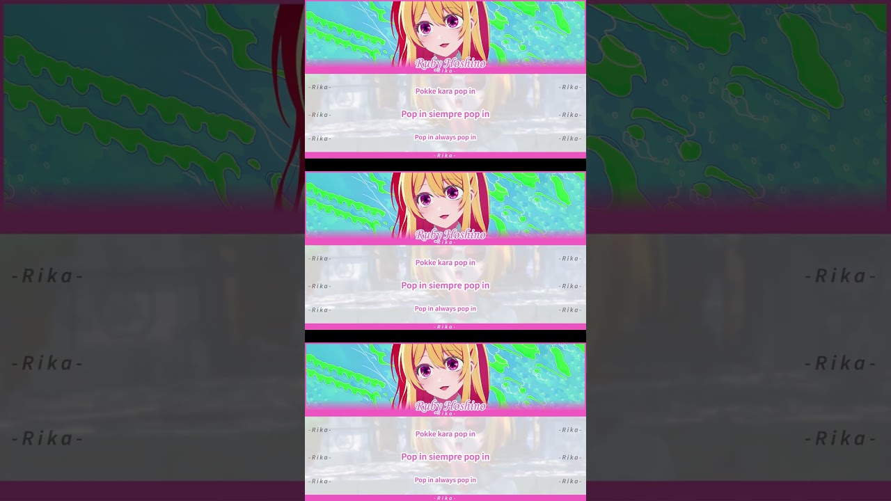 ✨ Pop In 2 – Oshi no Ko (推しの子) | Solo Ruby Hoshino (星野ルビー) ✨ #oshinoko #cover #anime #rubyhoshino