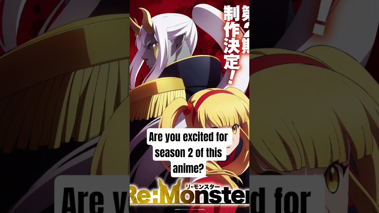 Season 2 of Re: Monster has been announced.  No date has been provided.  #remonster #anime #shorts