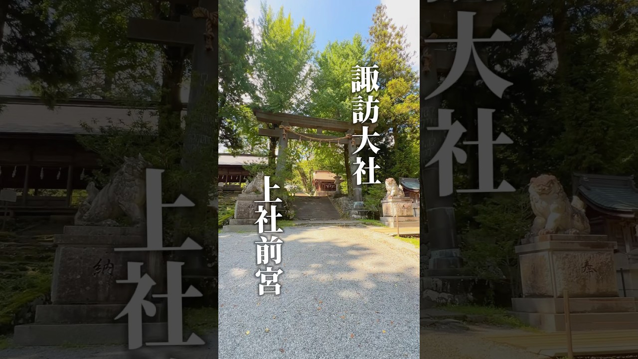 【聖地巡礼】「逃げ上手の若君」の聖地となった"諏訪大社"巡ってきた！！　#アニメ #聖地巡礼 #逃げ上手の若君 #諏訪大社
