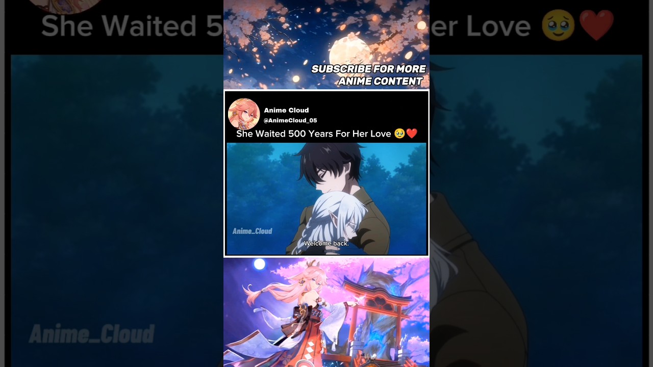 She Waited 500 Years For Her Love 🥹❤️ | The New Gate | #anime #animeedit #shorts #otaku