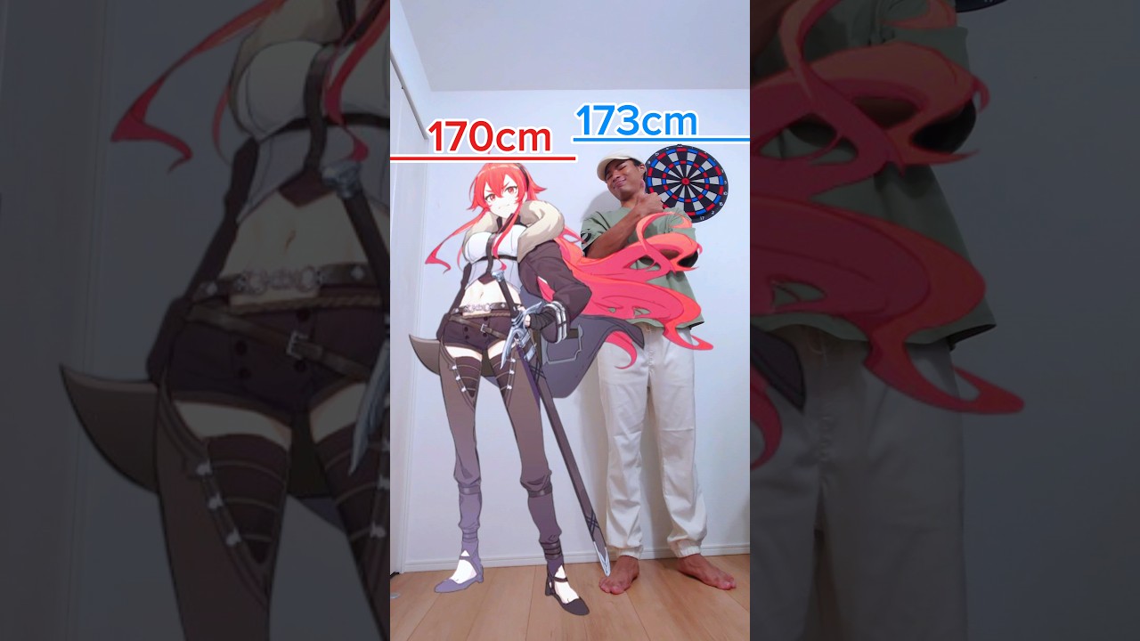 無職転生のキャラと並んでみた!!!#身長 #アニメ #anime #無職転生 #ルーデウス #シルフィー #ロキシー #エリス #ギレーヌ #ルイジェルド