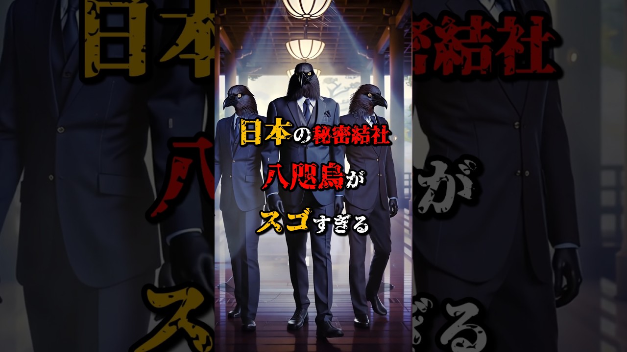 日本の秘密結社八咫烏がスゴすぎる #shorts #short #都市伝説 #ホラー #ミステリー #雑学